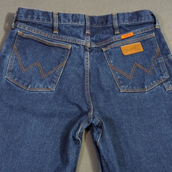Wrangler FR Jeans Men's 34x34 Blue FR31MWZ Flame Resistant Relaxed Fit Denim - Picture 3 of 12